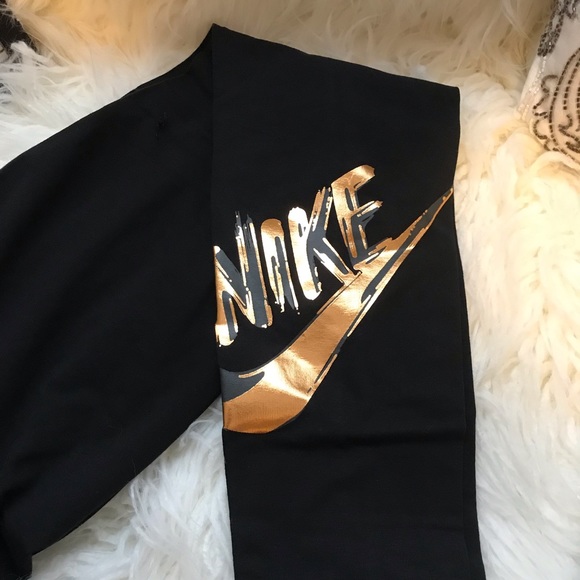 LAST ONE XS! NWT Nike Metallic GX Leggings - Picture 7 of 8